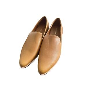 Size 10 PATINA Portland Leather Premium Pointed Flats Women's Brown Leather Shoe